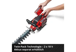 Accu Heggenschaar GE-CH 36/65 Li Solo - Power X-Change - 36 V/Li-ion - Snoeilengte: 65 cm - Tandafstand: 30 mm - Draaibare handgreep - Incl. mesafdekking - Excl. accu en lader van Einhell – productafbeelding 4 van 5