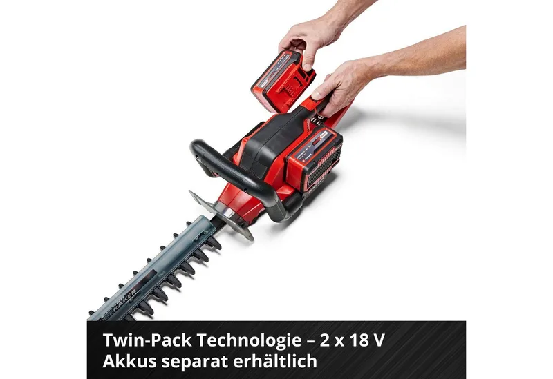 Accu Heggenschaar GE-CH 36/65 Li Solo - Power X-Change - 36 V/Li-ion - Snoeilengte: 65 cm - Tandafstand: 30 mm - Draaibare handgreep - Incl. mesafdekking - Excl. accu en lader van Einhell – productafbeelding 4 van 5