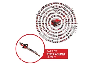 Accu Heggenschaar GP-CH 18/61 Li BL Solo - Power X-Change - 18 V/Li-ion - Koolborstelloze motor - Snoeilengte: 61 cm - Tandafstand: 26 mm - Draaibare handgreep - Excl. accu en lader fra Einhell – produktbillede 2 af 5