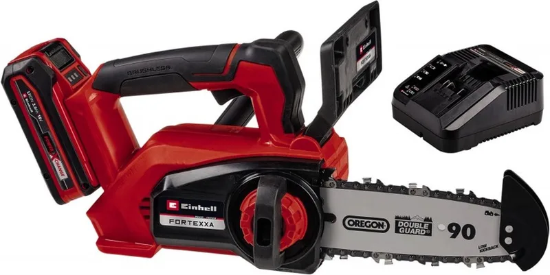 Accu Kettingzaag FORTEXXA 18/20 TH Li Kit - Power X-Change - 18 V/Li-ion - Koolborstelloze motor - Zwaardlengte: 20 cm - Max. Zaaglengte: 14 cm - Incl. 1x 3.0 Ah Accu en lader von Einhell – Produktbild