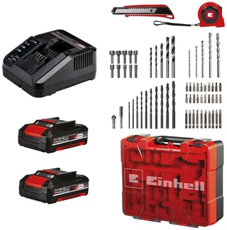 Accu Klopboor-/Schroefmachine TE-CD 18/40 Li-i +64 Kit - Power X-Change - 18 V/Li-ion - 40 Nm - 2-versnellingen - Max. 24.000 slagen/min - Incl. 2x 2,0 Ah accu, oplader & accessoires de Einhell – image du produit 2 sur 5