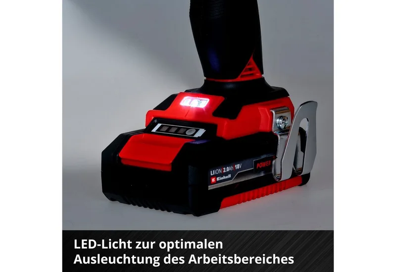 Accu Klopboor-/ Schroefmachine TE-CD 18 Li-i BL Kit - Power X-Change - 18 V/Li-ion - Met impactfunctie - 2 snelheden - 60 Nm - Incl. 2x 2,0 Ah accu en lader by Einhell – product image 5 of 5