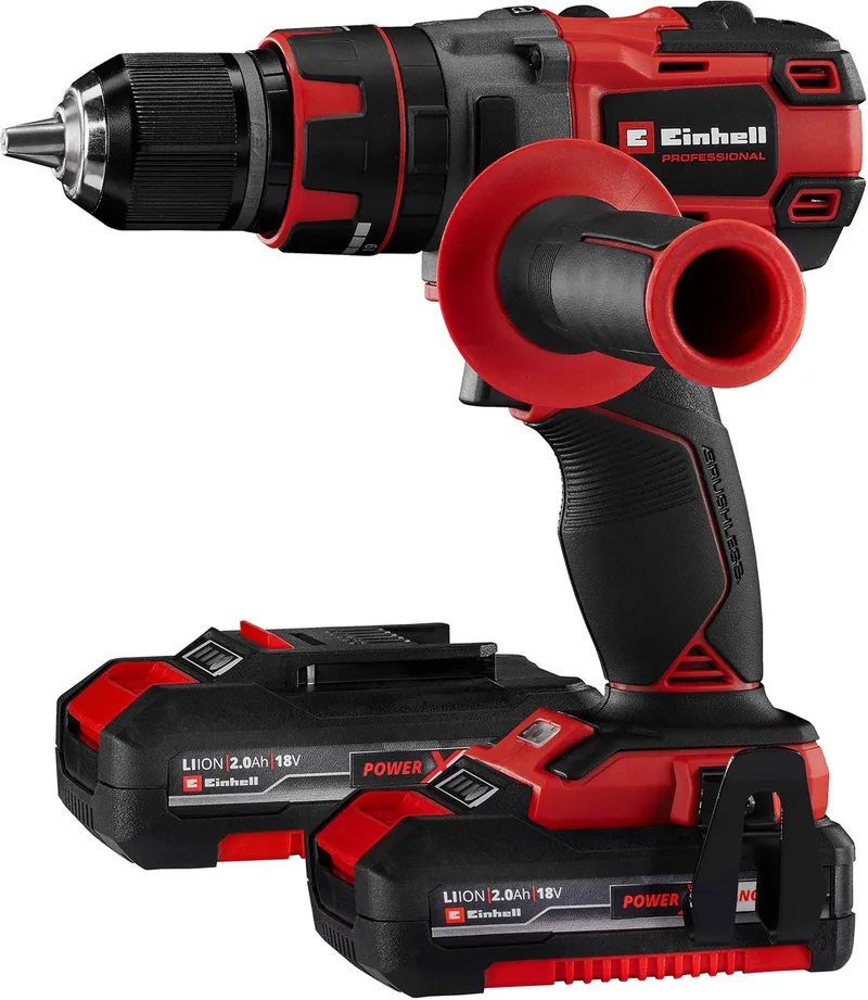 Accu Klopboor-/ Schroefmachine TE-CD 18 Li-i BL Kit - Power X-Change - 18 V/Li-ion - Met impactfunctie - 2 snelheden - 60 Nm - Incl. 2x 2,0 Ah accu en lader by Einhell – product image 1 of 5