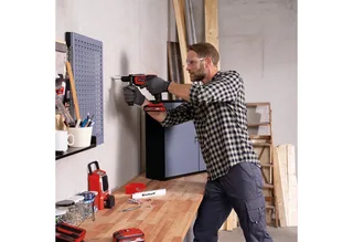Accu Klopboormachine TE-ID 18 Li Solo - Power X-Change - 18 V/Li-ion - Boren en klopboren - Max. boorcapaciteit in beton: 13 mm - Snelspanboorkop: 13 mm - Excl. accu en lader de Einhell – image du produit 2 sur 5