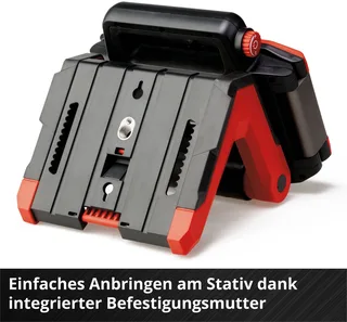 Accu Lamp TP-CL 18/3000 Li Solo - Power X-Change - 18 V/Li-ion - 3000 lm - 5700 K - 60 LED's - 270° lichtbereik - Excl. accu en lader de Einhell, Rouge – image du produit 5 sur 5