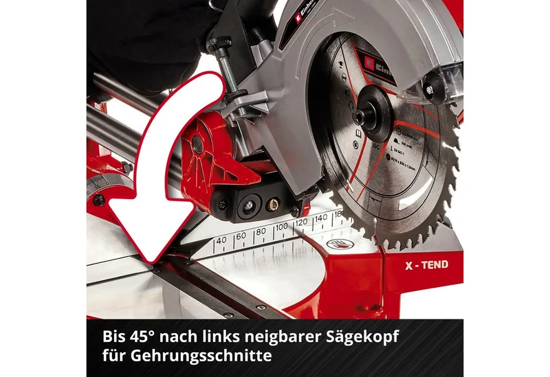 Akku-Kapp-Gehrungssäge TE-SM 36/210 Li - Solo, 1-St. von Einhell – Produktbild 3 von 5
