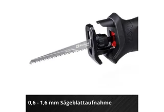 Accu Reciprozaag TE-AP 18/13 Li Solo - Power X-Change - 18 V/Li-ion - 0-3.000 t/min - Slaghoogte: 13 mm - Max. Zaagdiepte (hout/kunststof/metaal): 50/10/4 mm - Incl. 1x zaagblad voor hout en metaal - Excl. accu en lader by Einhell – product image 5 of 5