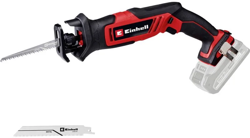 Accu Reciprozaag TE-AP 18/13 Li Solo - Power X-Change - 18 V/Li-ion - 0-3.000 t/min - Slaghoogte: 13 mm - Max. Zaagdiepte (hout/kunststof/metaal): 50/10/4 mm - Incl. 1x zaagblad voor hout en metaal - Excl. accu en lader by Einhell – product image 1 of 5