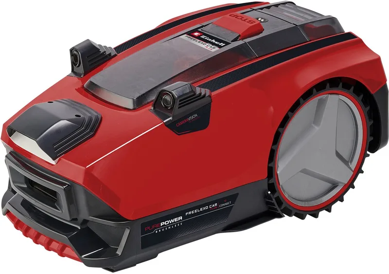 Accu Robotmaaier FREELEXO CAM PLUS 600 - Power X-Change - 18 V/Li-ion - Camera in plaats van begrenzingsdraad - Aanbevolen gazonoppervlakte: tot 600 m² - Maaibreedte 18 cm - Diefstalbeveiliging - Incl. 1x 4.0 Ah Plus Accu van Einhell – productafbeelding 1 van 3