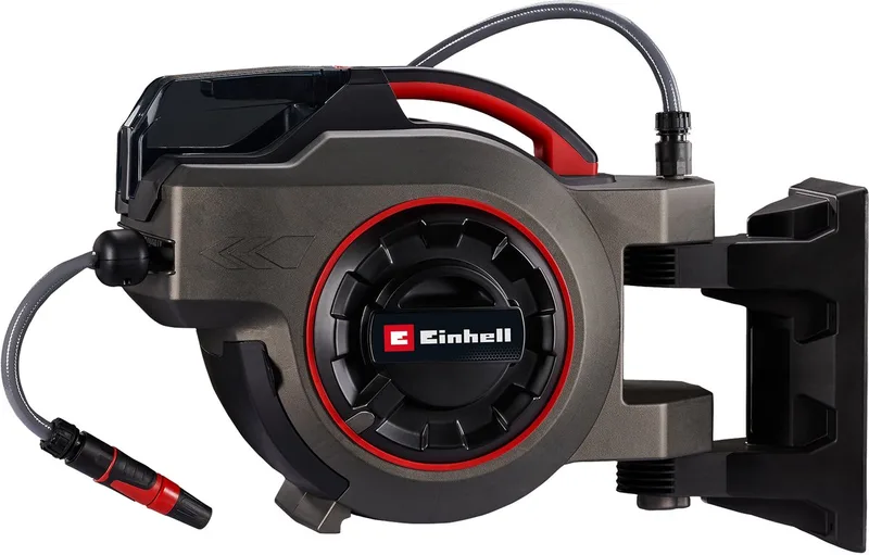 Accu Slanghaspel GE-HR 18/30-1 Li Solo - Power X-Change - 18 V/Li-ion - 30 meter + 1,5 meter - Automatisch slang oprollen - 180° Draaibaar - Excl. accu en lader fra Einhell – produktbillede 1 af 5