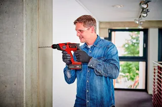 Akku-Bohrhammer TE-HD 18/12 Li - Solo, (2-tlg), ohne Akku und Ladegerät fra Einhell, Rød, Sort – produktbillede 2 af 5