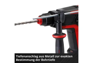 Akku-Bohrhammer TP-HD 18/26 Li BL - Solo, max. 1200 U/min, Power X-Change, ohne Akku und Ladegerät, Inkl. Aufbewahrungskoffer von Einhell, Rot – Produktbild 5 von 5