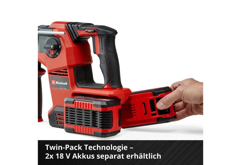 Akku-Bohrhammer TP-HD 36/30 Li BL +4 - Solo, ohne Akku und Ladegerät von Einhell, Rot – Produktbild 3 von 5