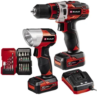 Akku-Bohrschrauber TE-CD 12/1 Li +22+CL (2x2.0Ah), max. 1400 U/min, (Set), inkl. 2 Akkus und Ladegerät von Einhell – Produktbild 1 von 5