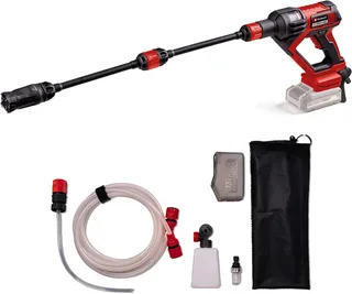 Akku-Druckreiniger HYPRESSO 18/24-1, Druck max: 24 bar, Fördermenge max: 240 l/h, Druckreinigerpistole ohne Akku und Ladegerät de Einhell, Rouge, Noir – image du produit 1 sur 5