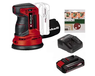 Akku-Exzenterschleifer Exzenterschleifer TE-RS 18V +2.5 Ah Akku + Extra 6tlg Schleifblattset de Einhell – image du produit 1 sur 5