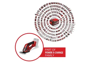 Akku-Grasschere GE- CG 18/100 Li - 3 in 1-Solo, ohne Akku und Ladegerät de Einhell, Rouge, Noir – image du produit 2 sur 5