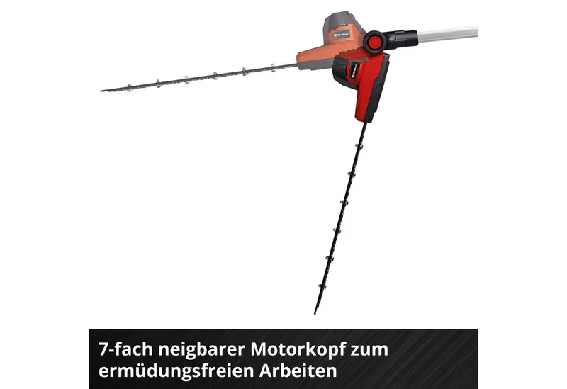 Akku-Heckenschere mit Teleskopstab GC-HH 18/45 Li T, inkl. PXC-Starter-Kit 18V 2,5Ah de Einhell, Rouge – image du produit 4 sur 5