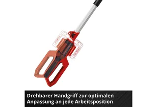 Akku-Heckenschere mit Teleskopstab GC-HH 18/45 Li T, inkl. PXC-Starter-Kit 18V 2,5Ah de Einhell, Rouge – image du produit 5 sur 5