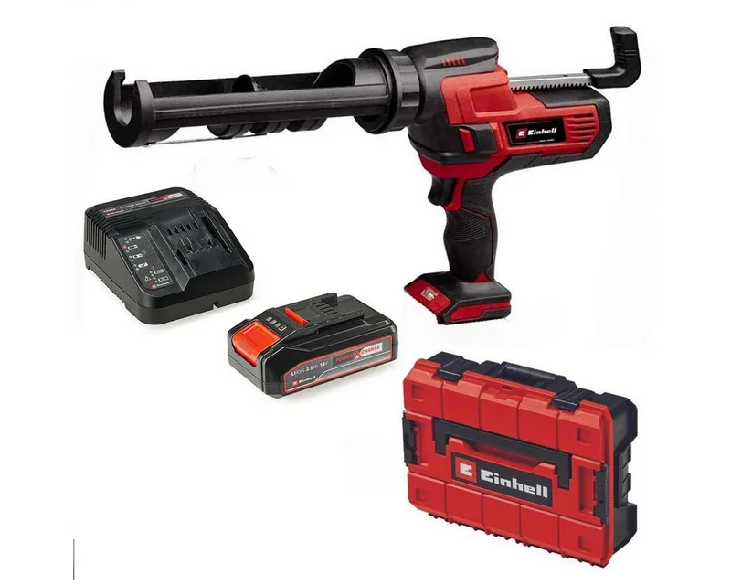 Akku-Kartuschenpistole Kartuschenpistole TE-SG 18/10 Li +2.5 Ah Akku & Ladegerät + Koffer von Einhell – Produktbild