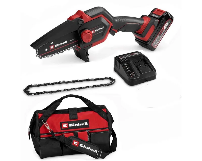 Akku-Kettensäge Astkettensäge GE-PS 18/15 Li BL, 18V,Kit, Akku 2.5 Ah, Tasche,2 Ketten von Einhell – Produktbild