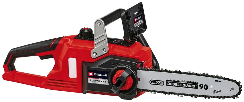 Akku-Kettensäge FORTEXXA 18/30 (1x 4,0Ah), 30 cm Schwertlänge, Set, 6-tlg., Einhell Power X‐Change Akku-System de Einhell, Rouge – image du produit 3 sur 5