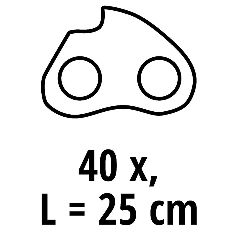 Akku-Kettensäge Sägekette 25cm, 3/8", 40 TG, 1,1 mm GE-LC 18/25 Li, GE-LC 18/25 Li de Einhell – image du produit 4 sur 4