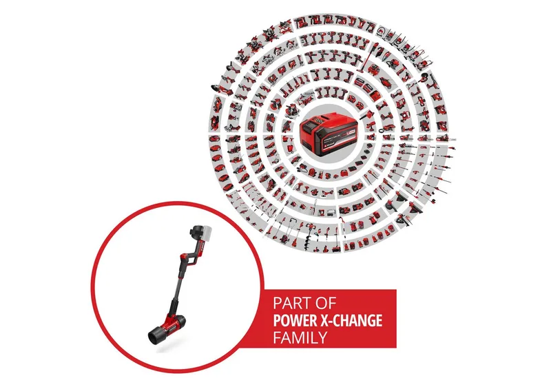 Akku-Laubbläser PROFESSIONAL GP-LB 36/270 Li E (2x4,0 Ah), mit Blasaufsatz, 2x Akku 18V 4,0Ah und 2x Ladegerät PXC Starter Kit C1 von Einhell, Rot, Schwarz – Produktbild 2 von 5