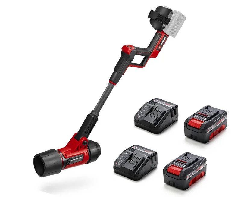Akku-Laubbläser PROFESSIONAL GP-LB 36/270 Li E (2x4,0 Ah), mit Blasaufsatz, 2x Akku 18V 4,0Ah und 2x Ladegerät PXC Starter Kit C1 von Einhell, Rot, Schwarz – Produktbild 1 von 5