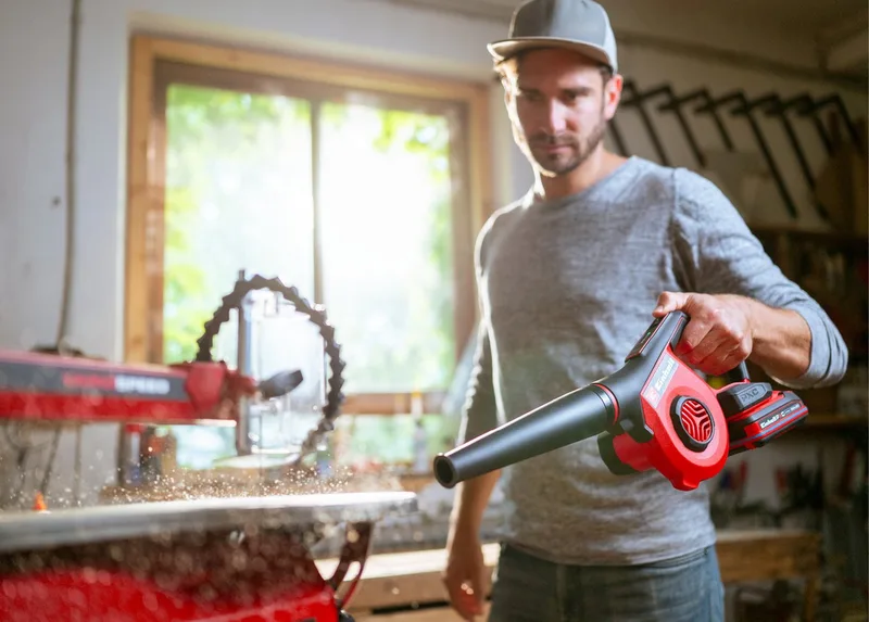 Akku-Laubbläser TE-CB 18/270 Li - Solo, ohne Akku und Ladegerät by Einhell, Red, Black – product image 4 of 4