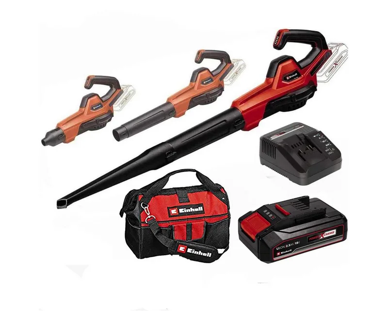 Akku-Laubbläser Universal Laubbläser GE-UB 18/250 Li 18V 250 km/h, Akku 2.5 Ah +Tasche de Einhell – image du produit 1 sur 3