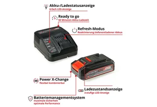 Akku-Motorsense Akku-Sense »AGILLO 18/200« (1x 2,5 Ah), 30 cm Arbeitsbreite Faden, Inkl. Akku und Ladegerät von Einhell, Rot, Schwarz – Produktbild 5 von 5