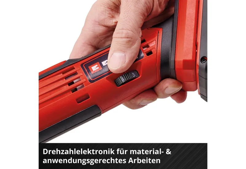 Akku-Multifunktionswerkzeug TE-MG 18/1 Li - Solo, 18 V, ohne Akku und Ladegerät von Einhell, Rot, Schwarz – Produktbild 5 von 5