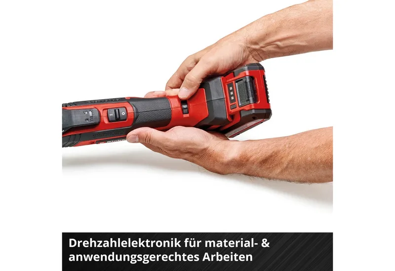 Akku-Multifunktionswerkzeug TP-MG 18 Li BL - Solo, 3 Funktionen: Schleifen, Sägen, Schaben, ohne Akku by Einhell, Red, Black – product image 5 of 5