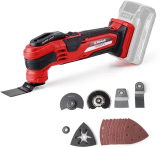 Akku-Multifunktionswerkzeug VARRITO, 18 V, Power X-Change, Inkl. Akku, Zubehör und Aufbewahrungskoffer by Einhell, Red, Black – product image 2 of 5