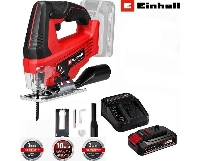 Akku-Pendelhubstichsäge Stichsäge TC-JS 18V Li, 1x 2,5 Ah Akku, Ladegerät de Einhell – image du produit 3 sur 4
