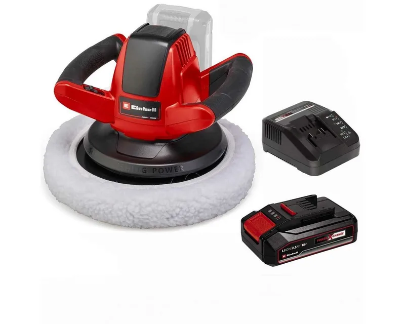 Akku-Poliermaschine 18V Autopoliermaschine CE-CB 18/254 Li + Akku 2.5 Ah + Ladegerät från Einhell – produktbild 1 av 4