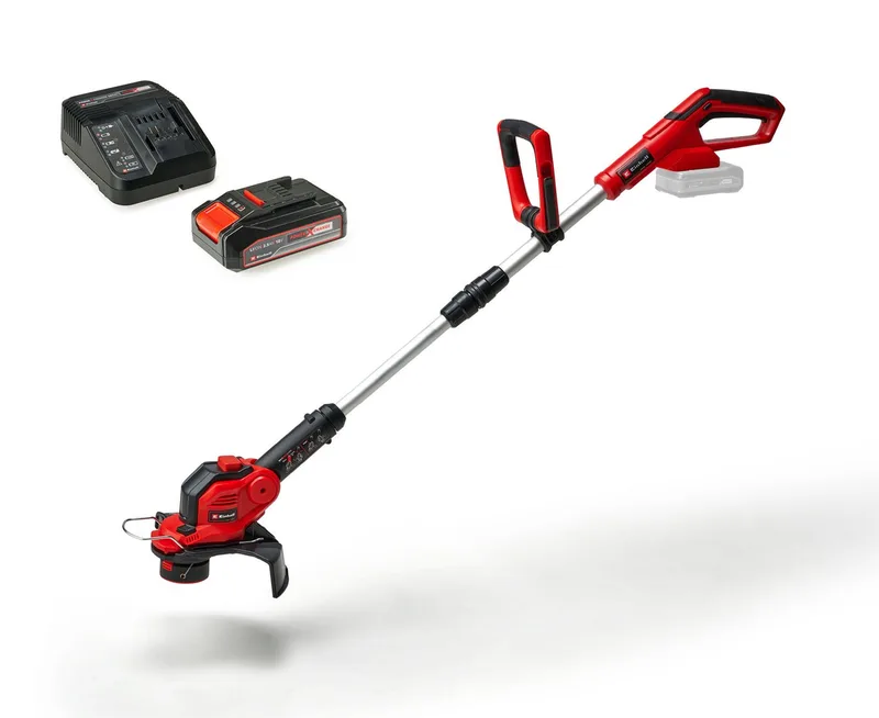 Akku-Rasentrimmer »GE-CT 18/28 Li« (1x 2,5 Ah), 28 cm Arbeitsbreite Faden, Inkl. Akku und Ladegerät de Einhell, Rouge, Noir – image du produit 1 sur 5