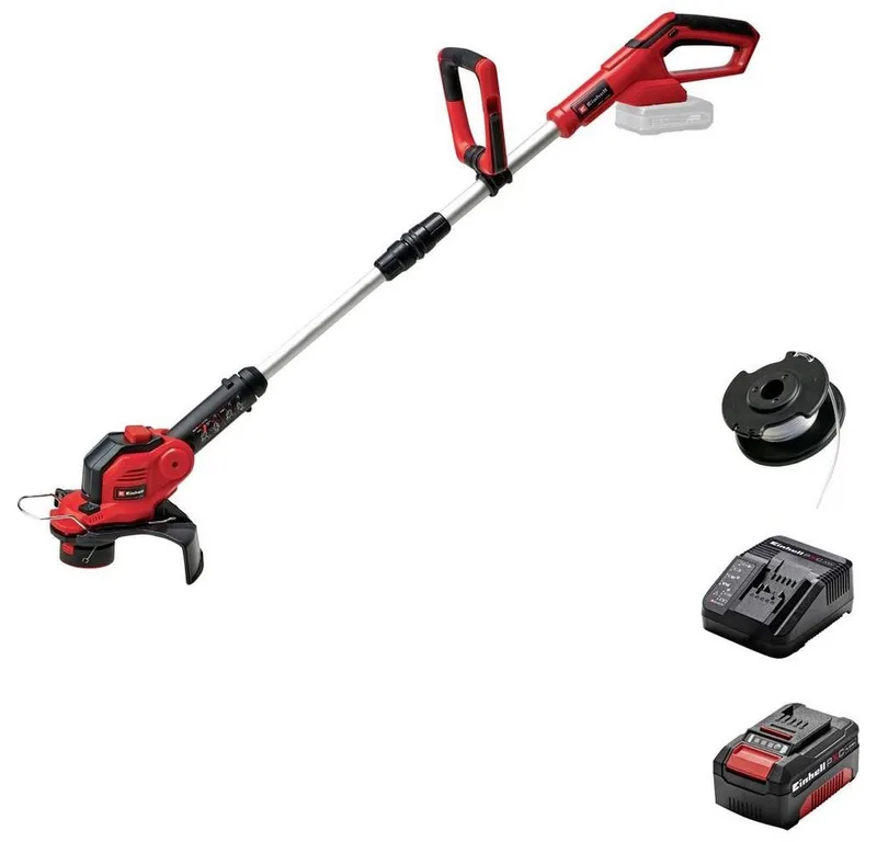 Akku-Rasentrimmer GE-CT 18/28 Li Set Akku Akku-Rasentrimmer inkl. Akku, Einstellbarer, inkl. Akku, Einstellbarer Holm, inkl. Ladegerät, mit Zubehör, Softgrif fra Einhell – produktbillede 1 af 5