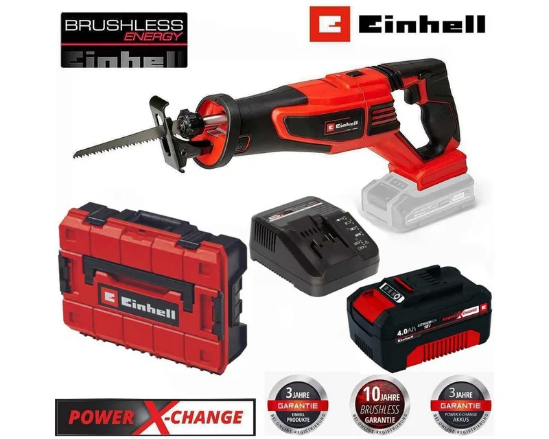 Akku-Säbelsäge Pro Säbelsäge TP-AP 18/28 Li BL- 28 mm Hub 18V Akku 4.0 Ah + SF Koffer von Einhell – Produktbild 2 von 4