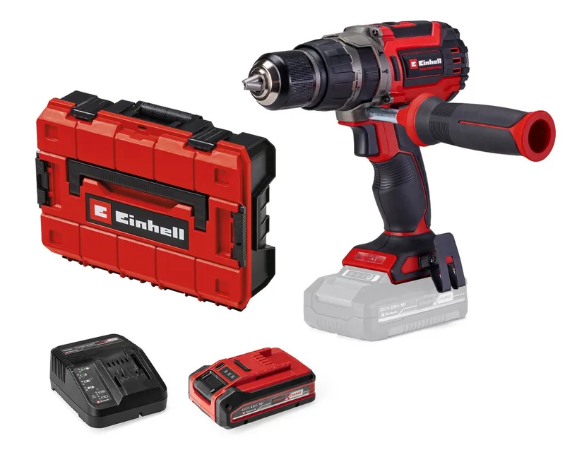 Akku-Schlagbohrschrauber PROFESSIONAL TP-CD 18/70 BL (1x4,0 Ah PLUS), Inkl. Akku, Ladegerät und Koffer by Einhell, Red, Black – product image 1 of 2