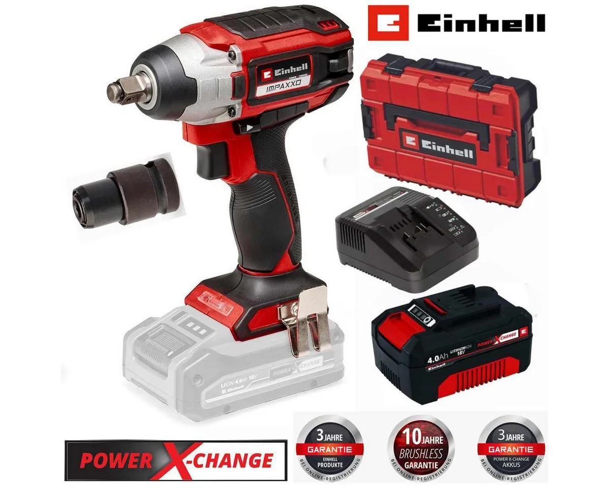 Akku-Schlagschrauber Schlagschrauber IMPAXXO 18/230 18 V,230 Nm, Akku 4.0 Ah Koffer BL von Einhell – Produktbild