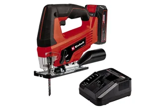 Akku-Stichsäge TC-JS 18/70 Li, Set, inkl. Akku und Ladegerät van Einhell, Rood, Zwart – productafbeelding 3 van 5