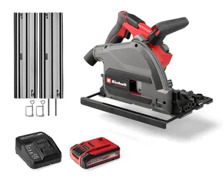 Akku-Tauchsäge PROFESSIONAL TP-PS 18/165 Li BL (1x4,0 Ah), Inkl. Akku und Ladegerät fra Einhell, Grå, Rød, Sort – produktbillede 1 af 2