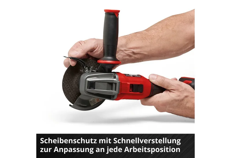 Akku-Winkelschleifer AXXIO 18/115 Q, (1 tlg), ohne Akku und Ladegerät de Einhell, Rouge, Noir – image du produit 4 sur 4