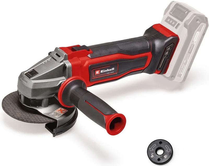 Akku-Winkelschleifer Power X-Change TE-AG 18/115 Q Li Solo, max. 8500 U/min, ohne Akku und ohne Ladegerät de Einhell, Rouge – image du produit