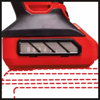 Akku-Winkelschleifer TP-AG 18/125 CE Q Li - Solo, max. 10500 U/min, ohne Akku und Ladegerät de Einhell, Rouge – image du produit 6 sur 6