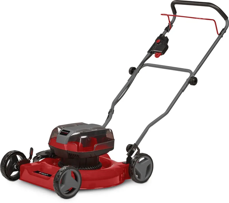 Akkurasenmäher GE-CM 36/48 Li M-Solo, 48 cm Schnittbreite, ohne Akku und Ladegerät fra Einhell, Rød – produktbillede