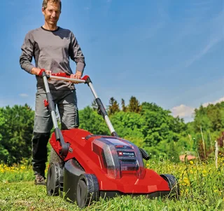 Akkurasenmäher GP-CM 36/41 Li - Solo, 41 cm Schnittbreite van Einhell, Rood – productafbeelding 4 van 4