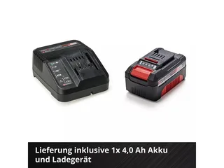 Akkurasenmäher Rasentrimmer Gartengeräte-Set GE-CM 18/33 Li, 33 cm Schnittbreite, Set aus Akku-Rasenmäher und Akku-Rasentrimmer de Einhell, Rouge – image du produit 4 sur 5